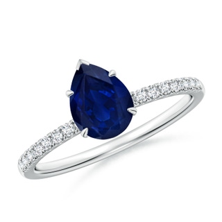 Pear AA Blue Sapphire