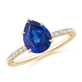 Pear AAA Blue Sapphire