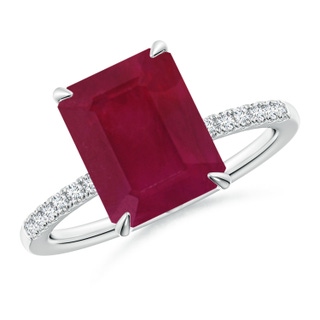 Emerald Cut A Ruby