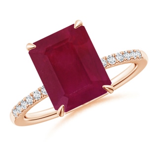 Emerald Cut A Ruby