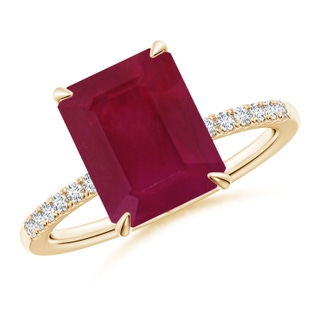 Emerald Cut A Ruby