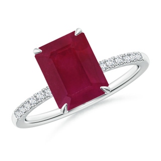 Emerald Cut A Ruby