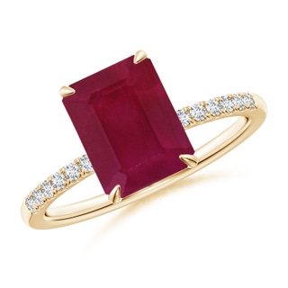 Emerald Cut A Ruby