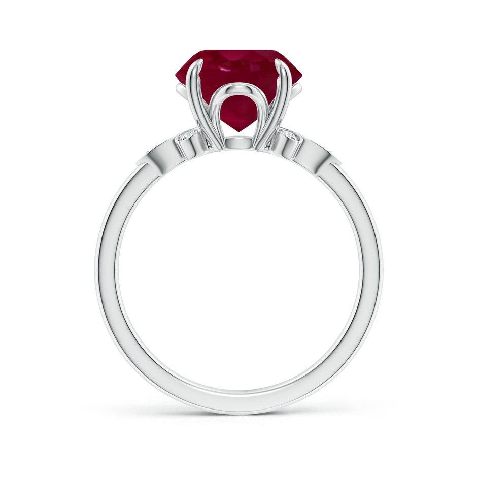 9mm A Nature-Inspired Round Ruby Engagement Ring in P950 Platinum side 199