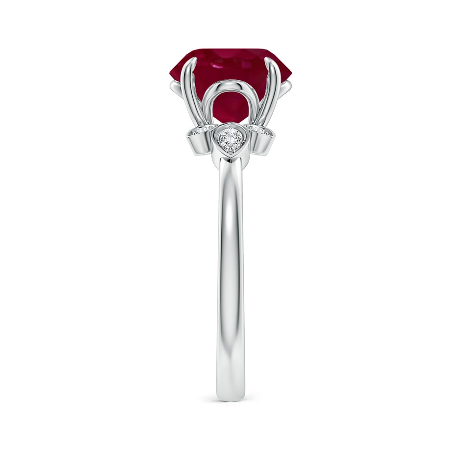 9mm A Nature-Inspired Round Ruby Engagement Ring in P950 Platinum side 299