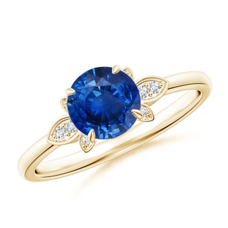 Round AAA Blue Sapphire