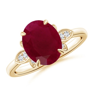 Oval A Ruby
