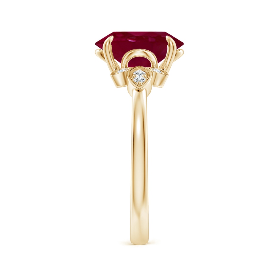 10x8mm A Nature-Inspired Oval Ruby Engagement Ring in Yellow Gold side 299
