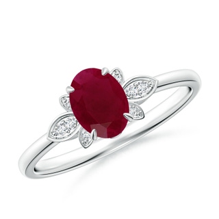 Oval A Ruby