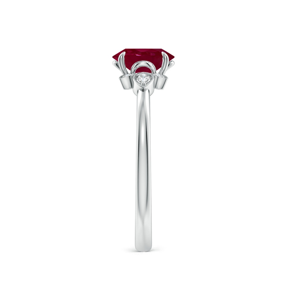 7x5mm A Nature-Inspired Oval Ruby Engagement Ring in P950 Platinum side 299