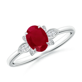 Oval AA Ruby