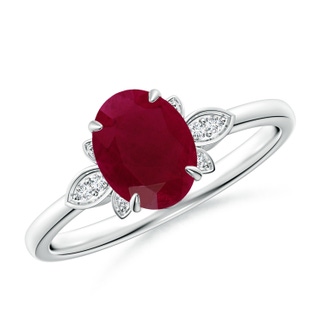 Oval A Ruby