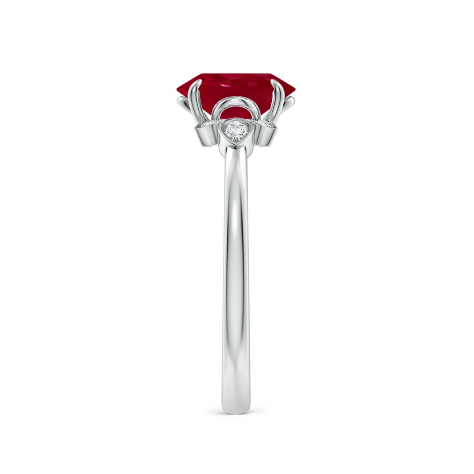 8x6mm AA Nature-Inspired Oval Ruby Engagement Ring in White Gold side 299