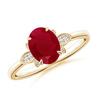 Oval AA Ruby