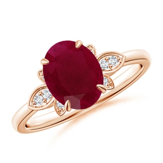 Oval A Ruby