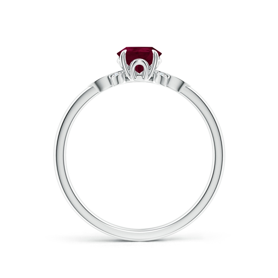 7x5mm A Nature-Inspired Pear-Shaped Ruby Engagement Ring in White Gold side 199