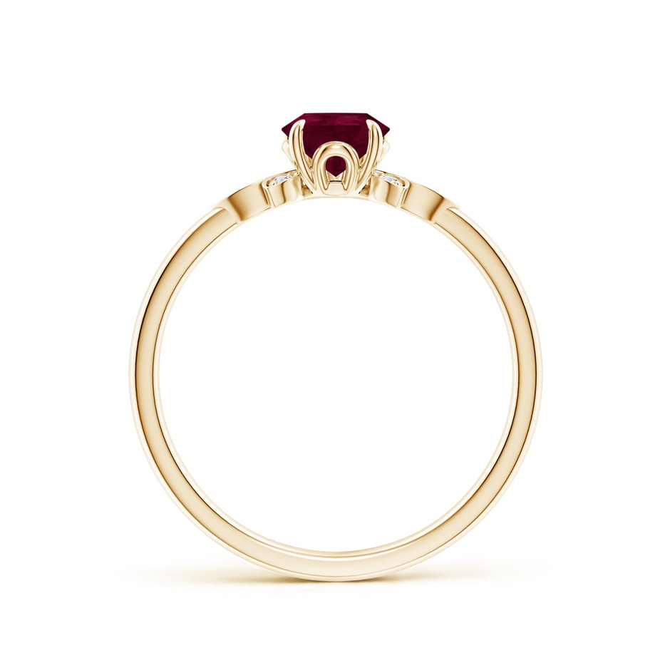7x5mm A Nature-Inspired Pear-Shaped Ruby Engagement Ring in Yellow Gold side 199