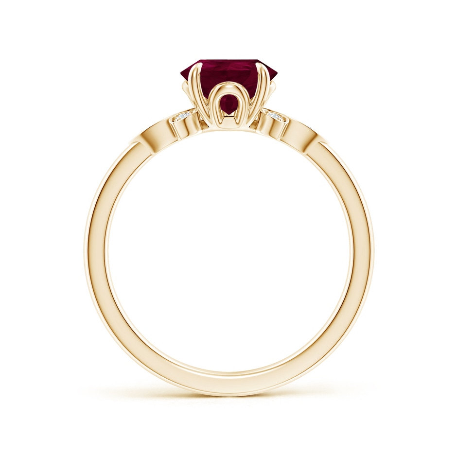 9x7mm A Nature-Inspired Pear-Shaped Ruby Engagement Ring in Yellow Gold side 199
