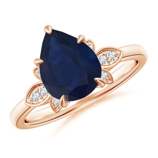 Pear A Blue Sapphire