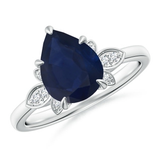 Pear A Blue Sapphire