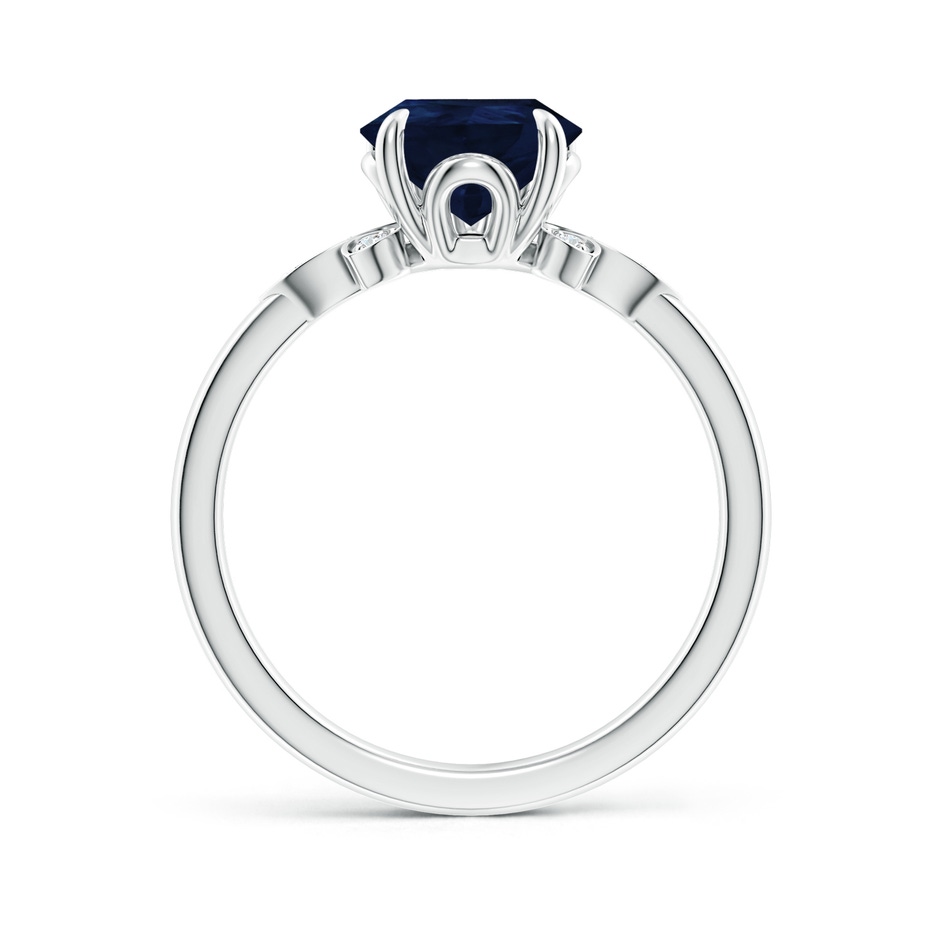 10x8mm A Nature-Inspired Pear-Shaped Blue Sapphire Engagement Ring in White Gold side 199