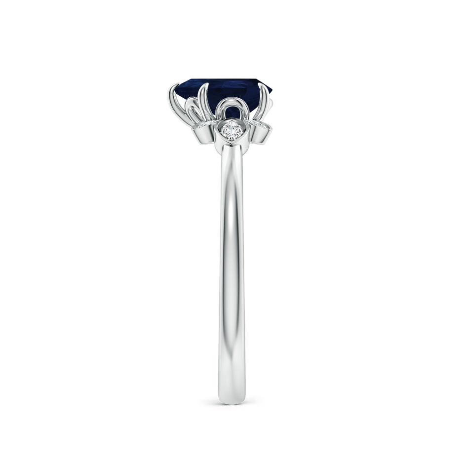 7x5mm A Nature-Inspired Pear-Shaped Blue Sapphire Engagement Ring in P950 Platinum side 299