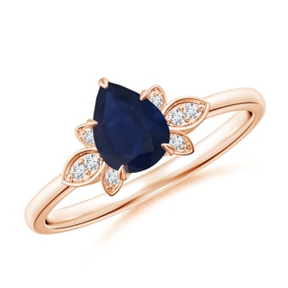 Pear A Blue Sapphire