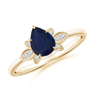 Pear A Blue Sapphire