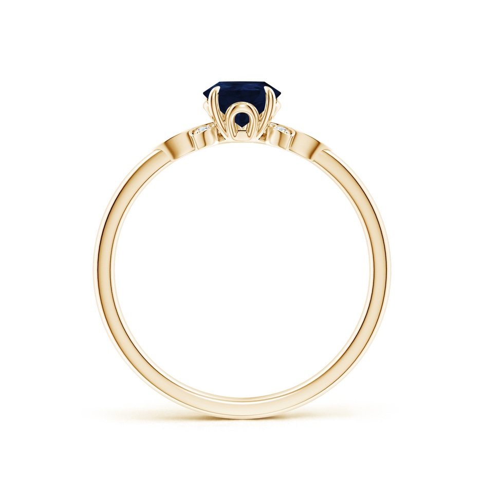 7x5mm A Nature-Inspired Pear-Shaped Blue Sapphire Engagement Ring in Yellow Gold side 199