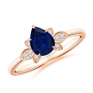 Pear AA Blue Sapphire