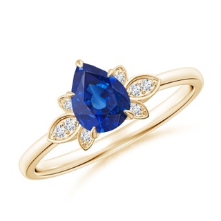 Pear AAA Blue Sapphire