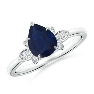Pear A Blue Sapphire
