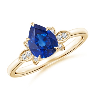 Pear AAA Blue Sapphire