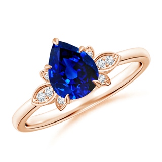 Pear AAAA Blue Sapphire