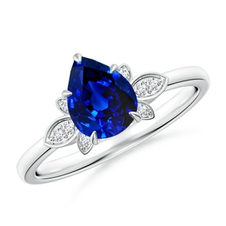 Pear AAAA Blue Sapphire