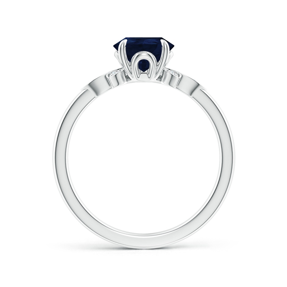 9x7mm A Nature-Inspired Pear-Shaped Blue Sapphire Engagement Ring in White Gold side 199
