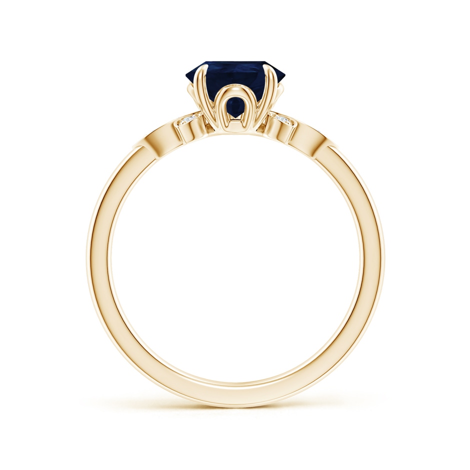 9x7mm A Nature-Inspired Pear-Shaped Blue Sapphire Engagement Ring in Yellow Gold side 199