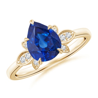 Pear AAA Blue Sapphire