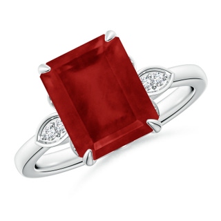 Emerald Cut AA Ruby