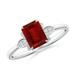 Emerald Cut AAAA Ruby