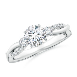 Three Stone Platinum Diamond Rings