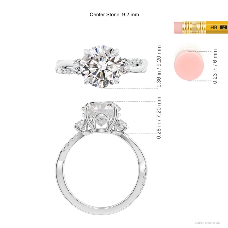 9.2mm IJI1I2 SR4540D-PT-IJI1I2-9.2 in P950 Platinum ruler