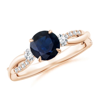 Round A Blue Sapphire