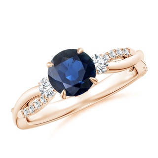 Round AA Blue Sapphire