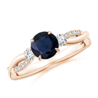 Round A Blue Sapphire