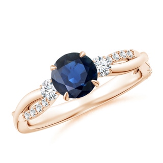 Round AA Blue Sapphire
