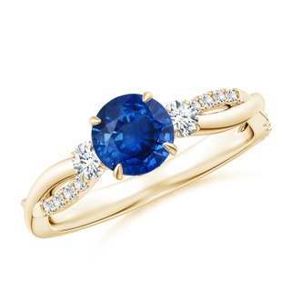 Round AAA Blue Sapphire