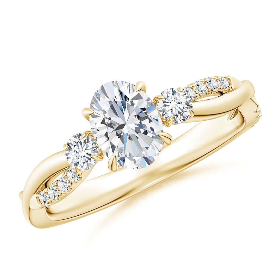 7x5mm GVS2 SR4541D-YG-GVS2-7x5 in Yellow Gold 