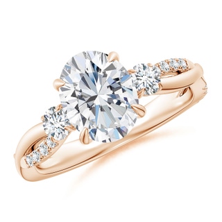 9x7mm GVS2 SR4541D-RGN-GVS2-9x7 in 9K Rose Gold