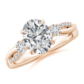 9x7mm HSI2 SR4541D-RGE-HSI2-9x7 in 18K Rose Gold